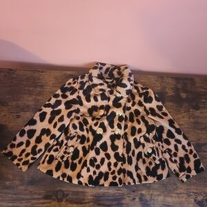 Baby GAP Leopard Print Trench  Coat 4 Years